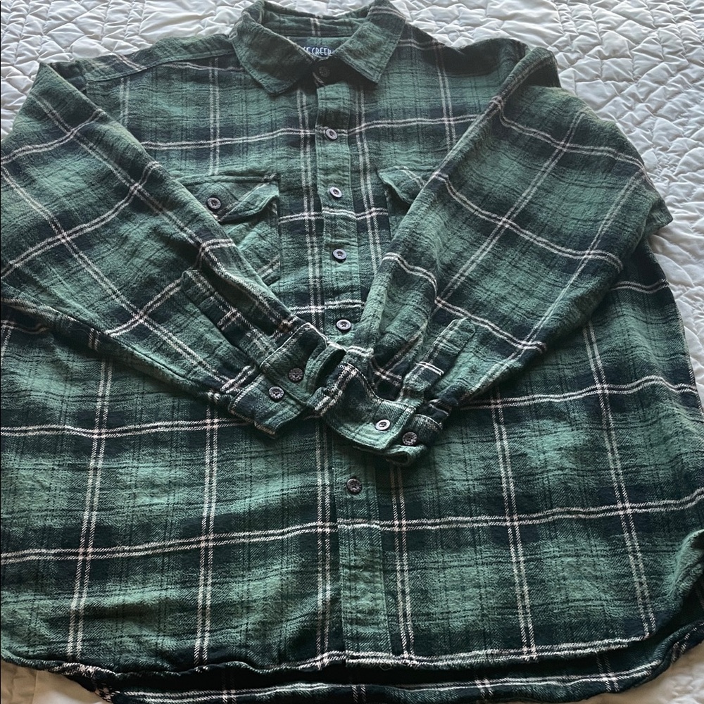 Classic Green Checkered Men's Shirt